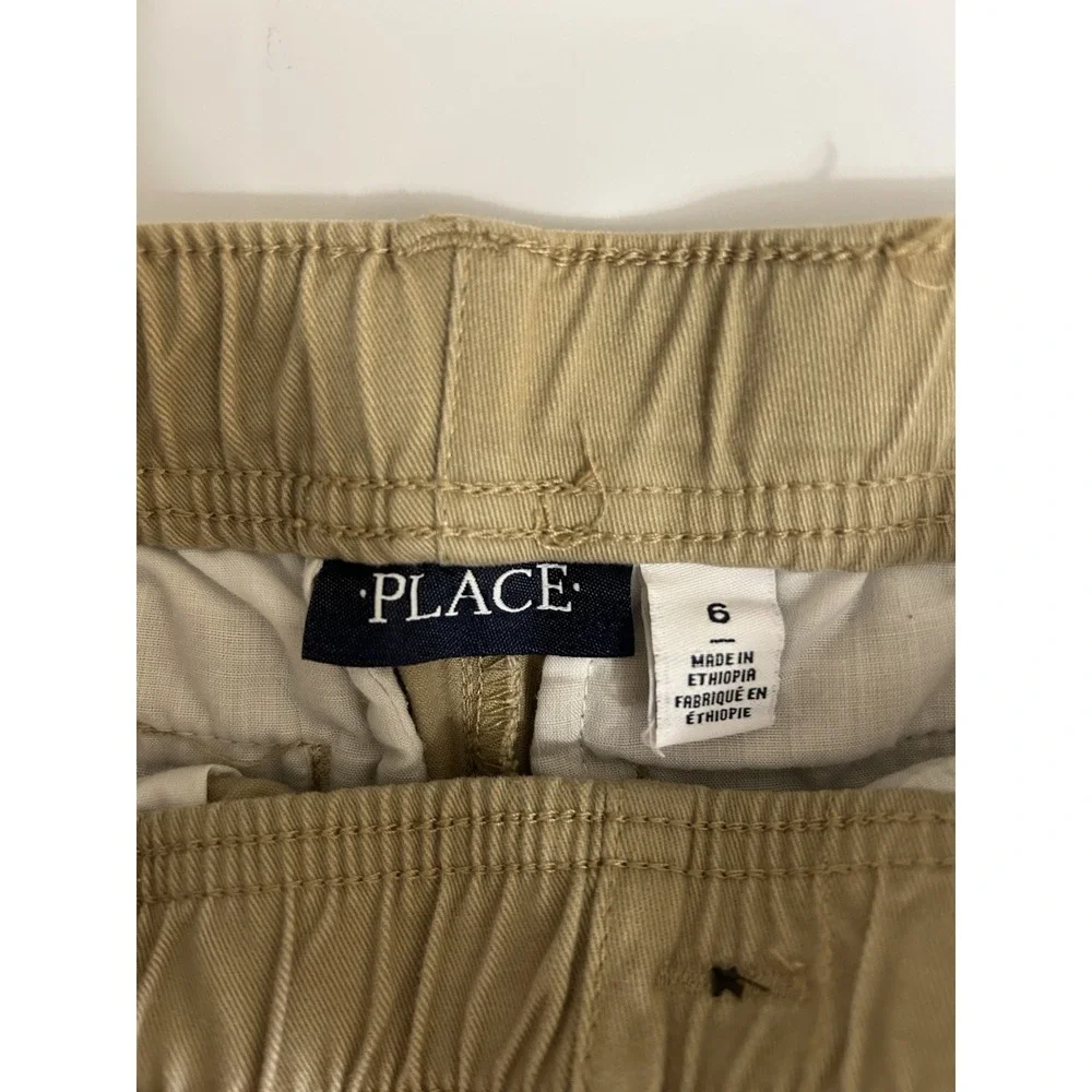 The Children's Place Boys Adjustable Waist Khaki Pants Size 6